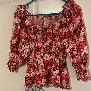 Free People floral blouse
